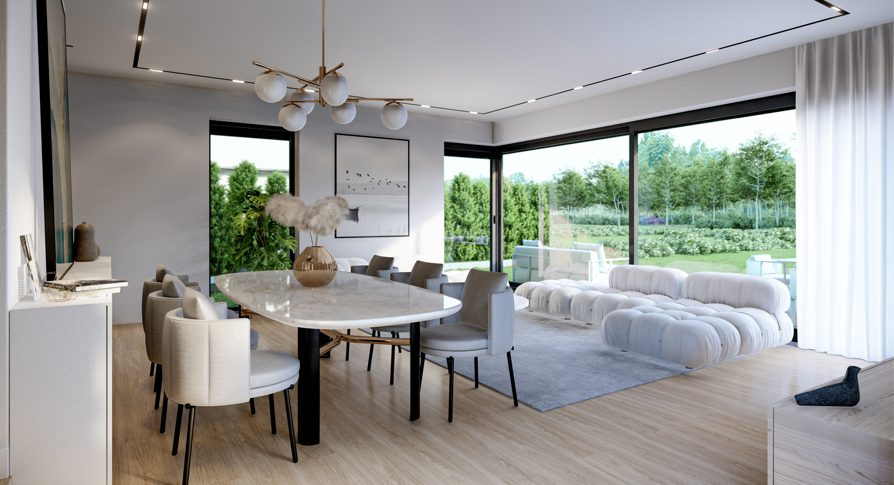 Contemporary interior presented by CI Immo-Future 