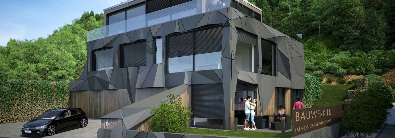 Modernes Interieur präsentiert von BAUWERK.LU Immobilienvermarktung