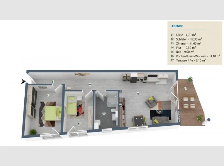Appartement à vendre 3 Pièces à Palzem (DE) - Réf. 7121152