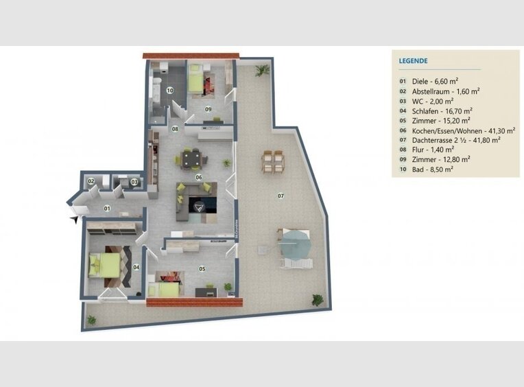 Penthouse à vendre 4 Pièces à Palzem (DE) - Réf. 7121168