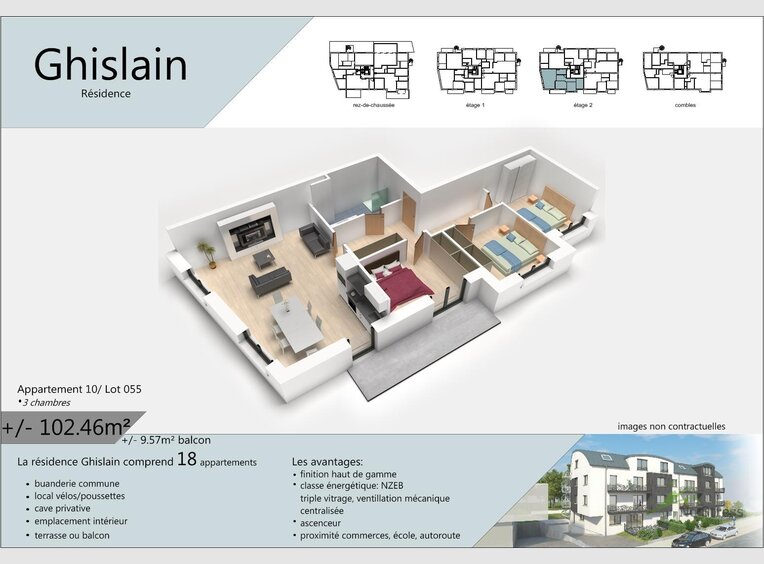 Wohnung zum Kauf 3 Zimmer in Rodange (LU) - Ref. 5884448