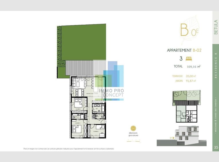 Apartment for sale 3 bedrooms in Capellen (LU) - Ref. 6816304