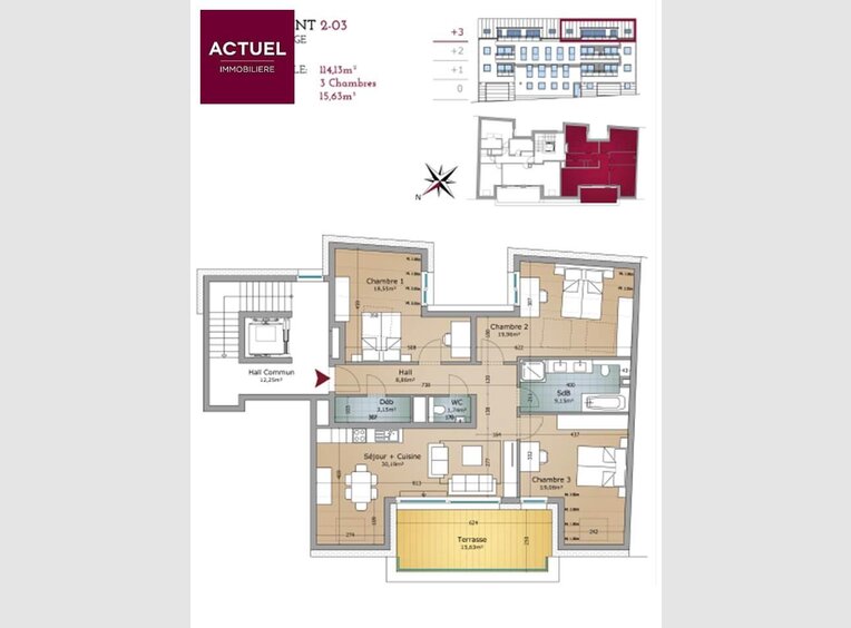 Wohnung zum Kauf 3 Zimmer in Rodange (LU) - Ref. 5684032