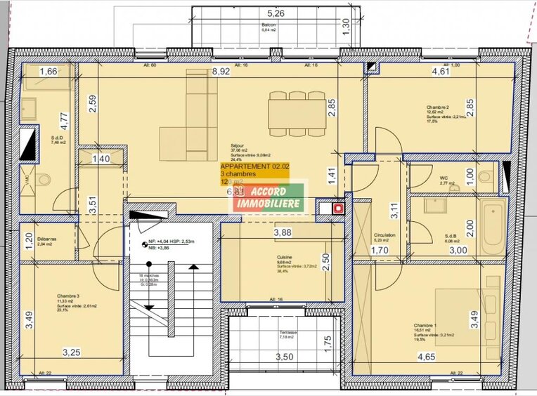 Apartment for sale 3 bedrooms in Pétange (LU) - Ref. 6596192