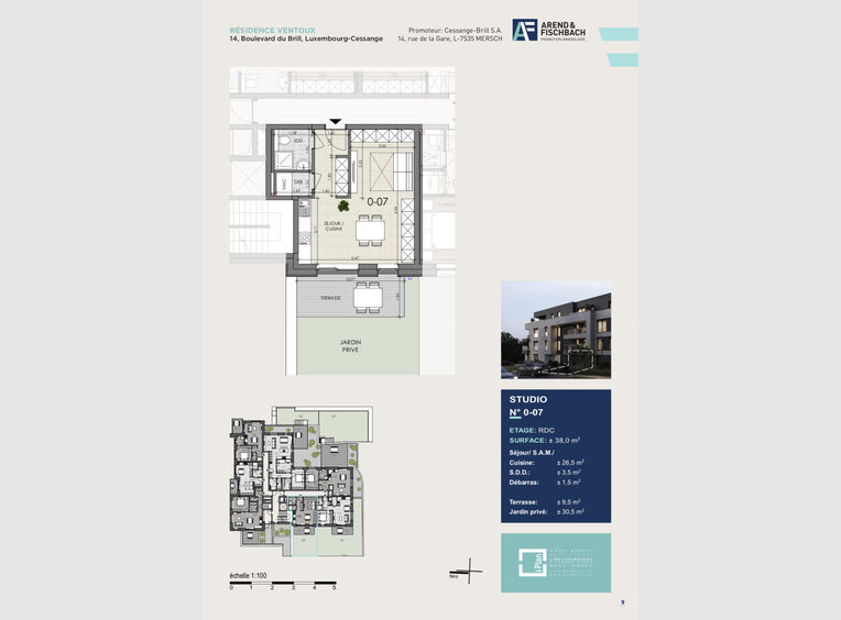 Studio à vendre à Luxembourg (LU) - Réf. 6555504