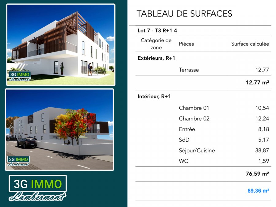 Appartement à vendre F3 à Haucourt-Moulaine
