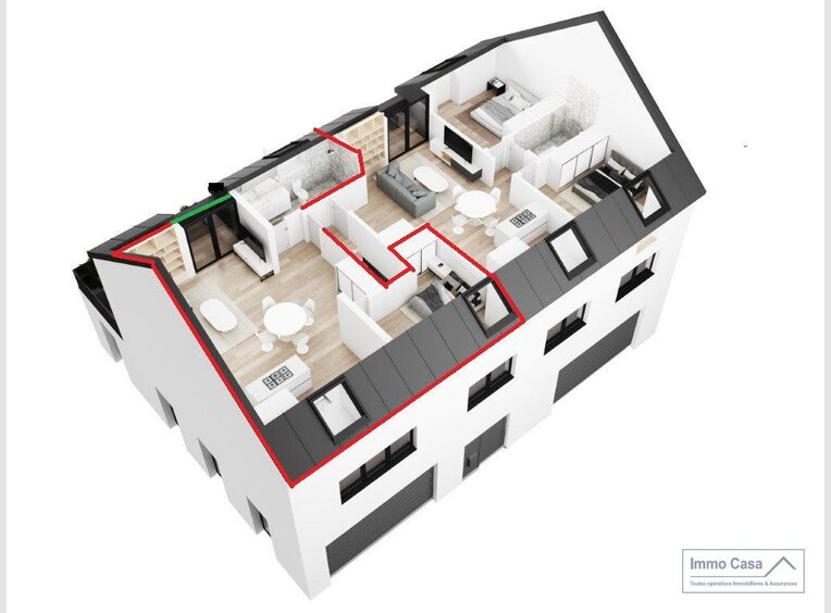 Apartment for sale 1 bedroom in Nospelt (LU) - Ref. 6801344