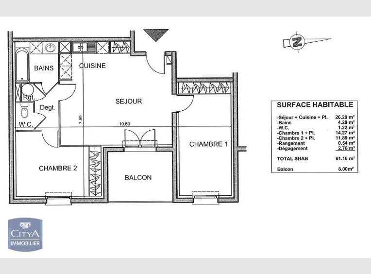 Appartement à louer F3 à Stiring-Wendel (FR) - Réf. 6950848