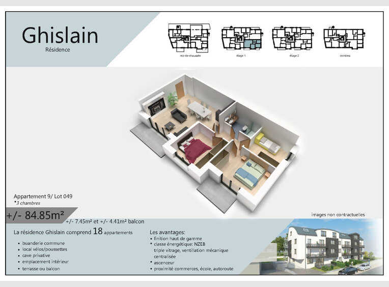 Wohnung zum Kauf 3 Zimmer in Rodange (LU) - Ref. 6470368