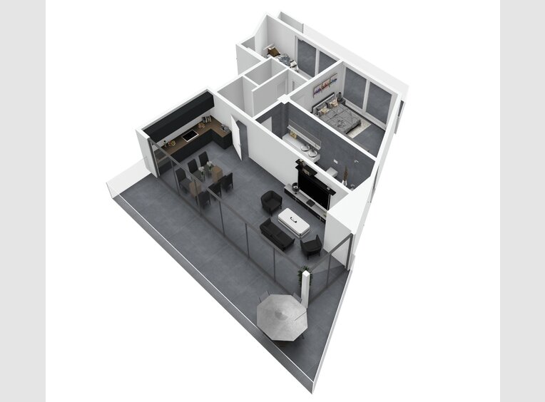 Penthouse-Wohnung zum Kauf 2 Zimmer in Tetange (LU) - Ref. 6681121