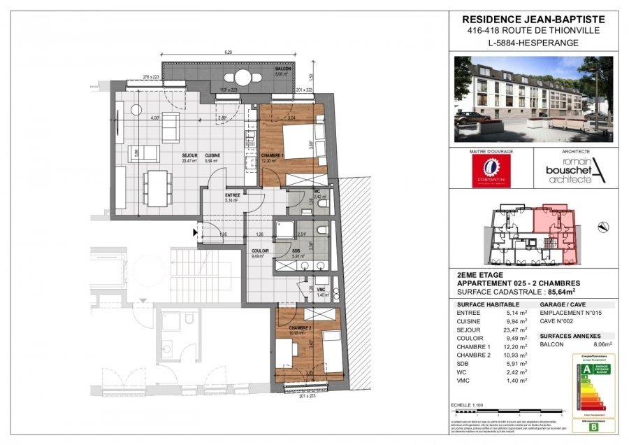 apartment for buy 2 bedrooms 88.86 m² hesperange photo 3