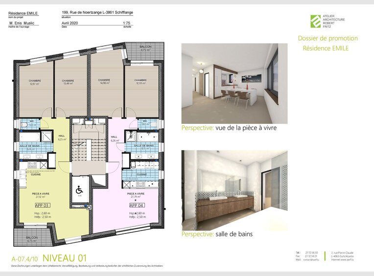 Wohnung zum Kauf 2 Zimmer in Schifflange (LU) - Ref. 6680657