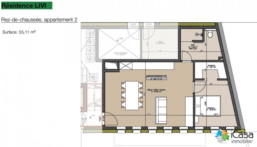 Appartement à vendre 2 chambres à Bertrange