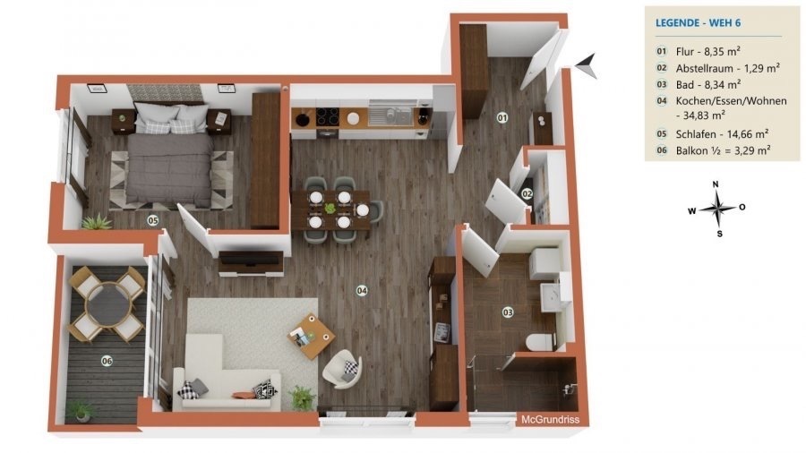 Wohnung zu verkaufen 1 Schlafzimmer in Perl-Nennig