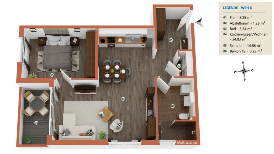 Wohnung zu verkaufen 1 Schlafzimmer in Perl-Nennig