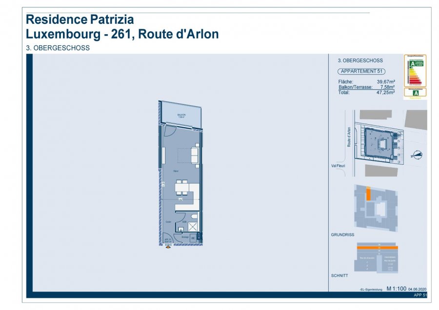 Studio à vendre à Luxembourg-Belair