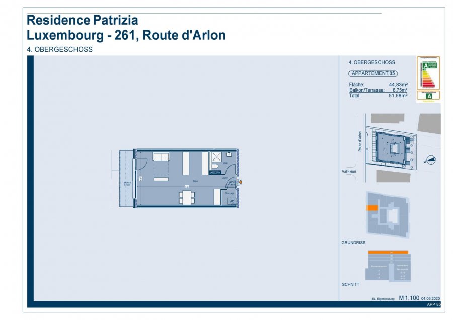 Studio à vendre à Luxembourg-Belair