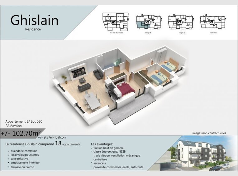 Wohnung zum Kauf 3 Zimmer in Rodange (LU) - Ref. 5874129
