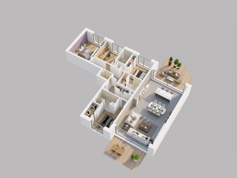 Appartement à vendre 3 chambres à Hostert (Niederanven)