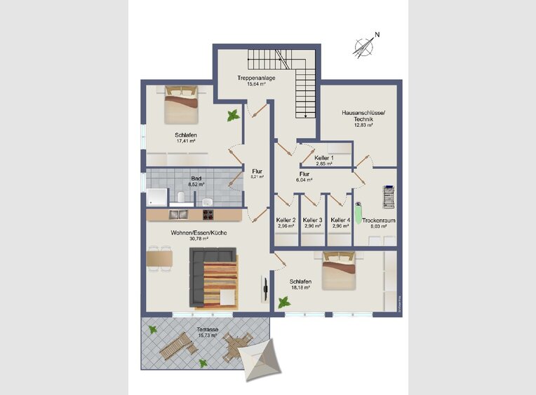Appartement à vendre 2 Pièces à Trier (DE) - Réf. 7231201