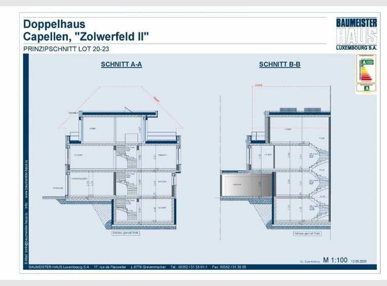 Semi-detached house for sale 6 bedrooms in Capellen (LU) - Ref. 6922514