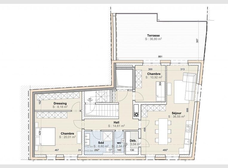 Apartment for sale 2 bedrooms in Diekirch (LU) - Ref. 6623010