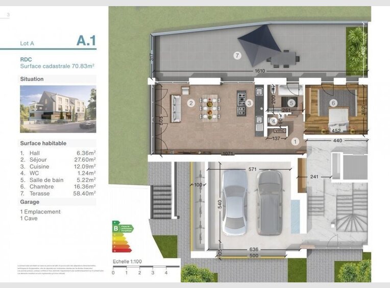 Appartement à vendre 1 Chambre à  - Réf. 7169842