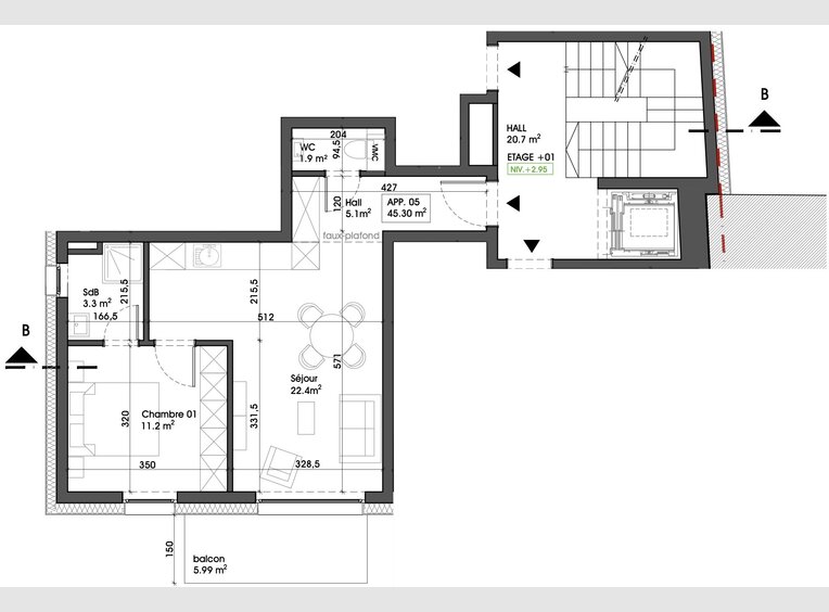 Wohnung zum Kauf 1 Zimmer in - Ref. 7312210