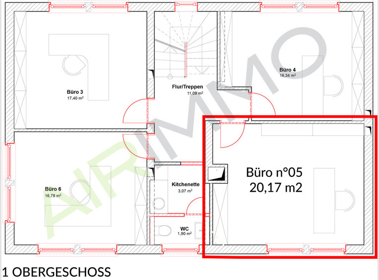 Bureau à louer à Echternach (LU) - Réf. 6527090