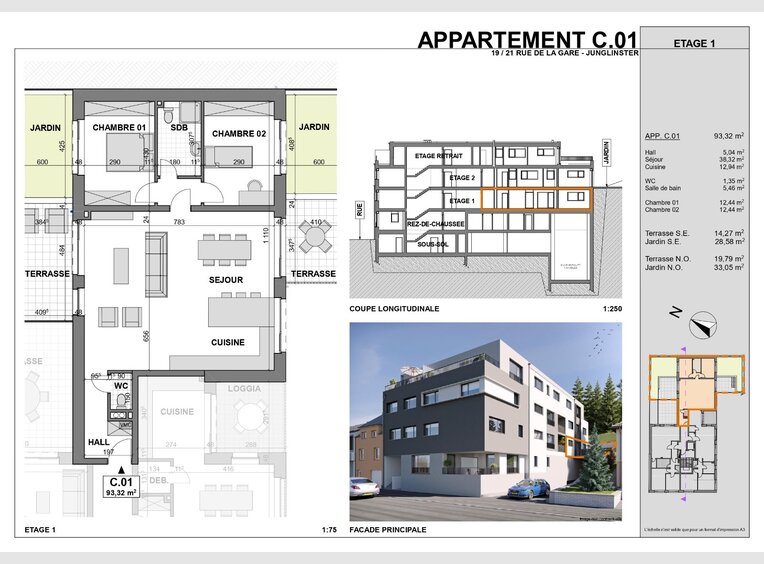 Wohnung zum Kauf 2 Zimmer in Junglinster - Ref. 6705042
