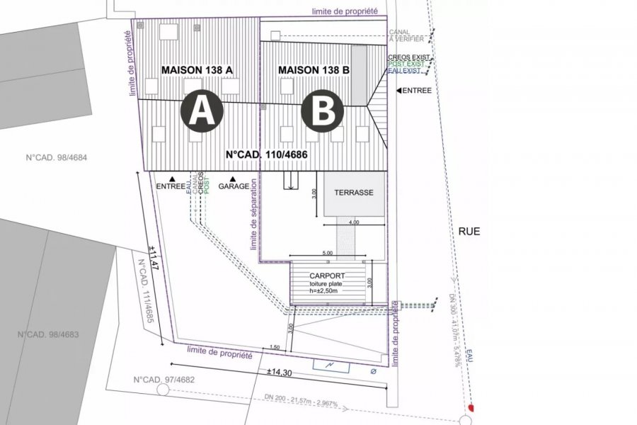 Maison de maître à vendre 3 chambres à Asselborn