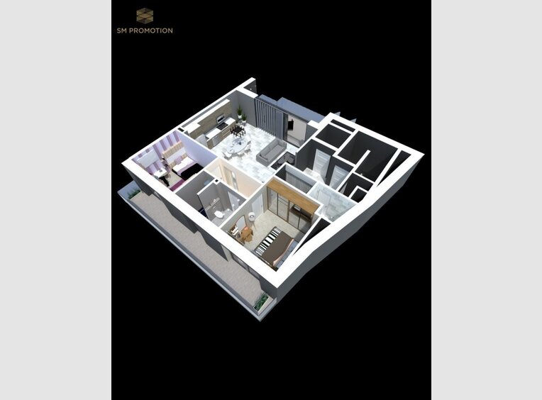 Penthouse for sale 2 bedrooms in Luxembourg (LU) - Ref. 6664130