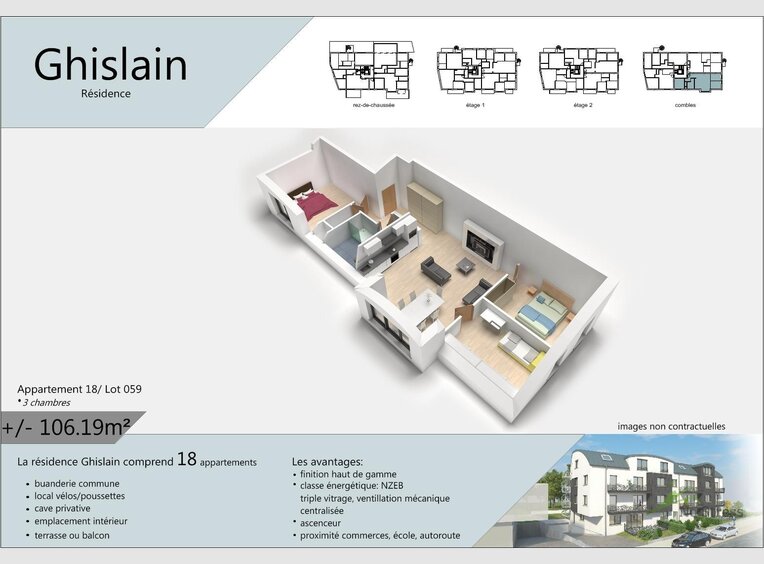 Wohnung zum Kauf 3 Zimmer in Rodange (LU) - Ref. 5884451
