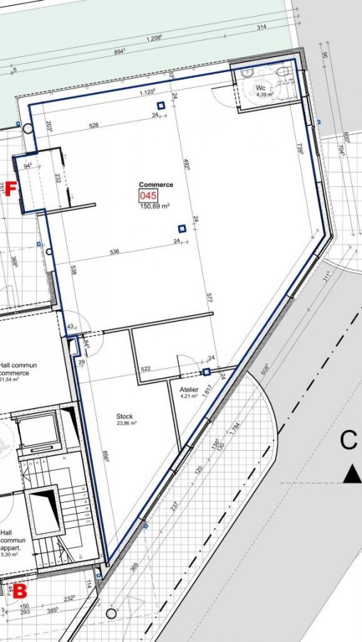 Local commercial à vendre à Wiltz