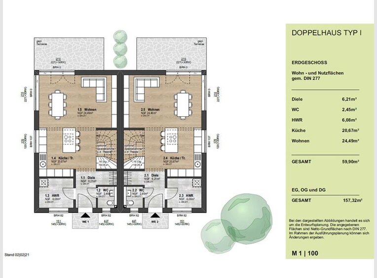 Maison jumelée à vendre 5 Pièces à Berlin (DE) - Réf. 7138179