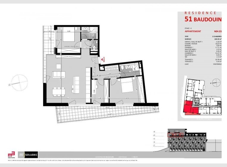 Wohnung zum Kauf 2 Zimmer in Luxembourg (LU) - Ref. 6696323