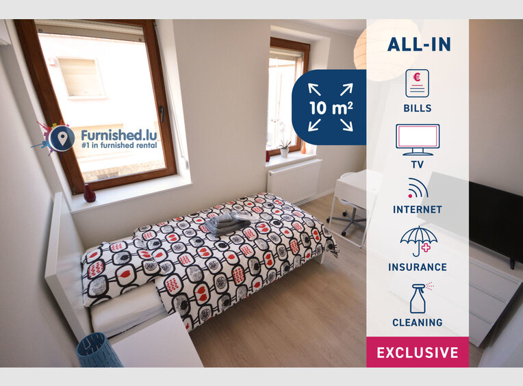 Schlafzimmer zur Miete 4 Zimmer in Luxembourg (LU) - Ref. 7192979