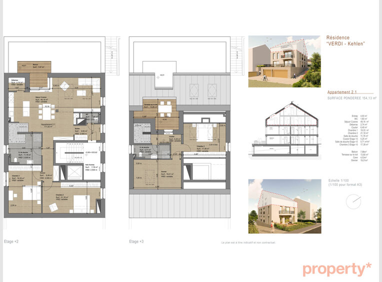 Penthouse-Wohnung zum Kauf 3 Zimmer in Kehlen (LU) - Ref. 6506131