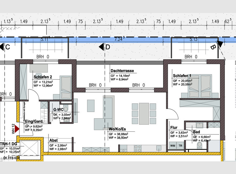 Penthouse-Wohnung zum Kauf 3 Zimmer in Mettlach (DE) - Ref. 6883219