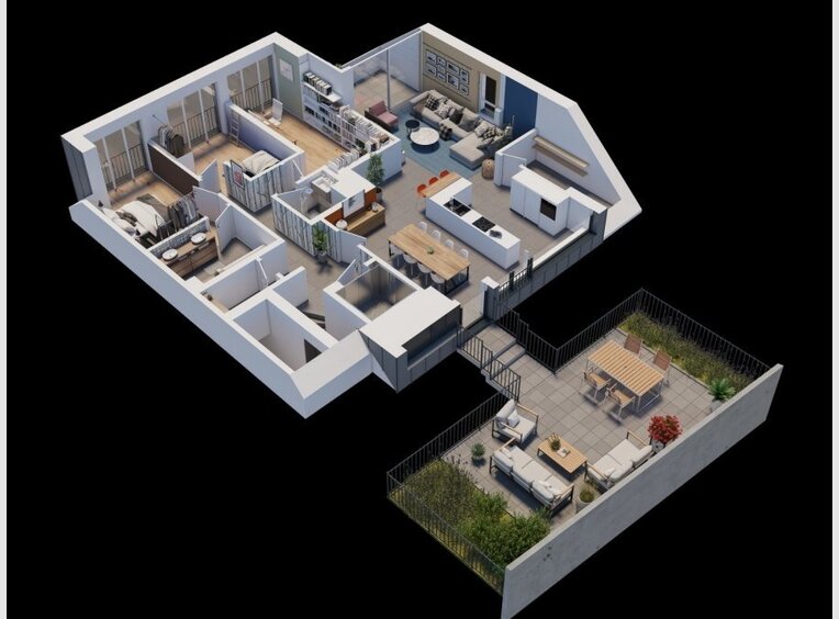 Apartment for sale 3 bedrooms in Luxembourg (LU) - Ref. 7118235