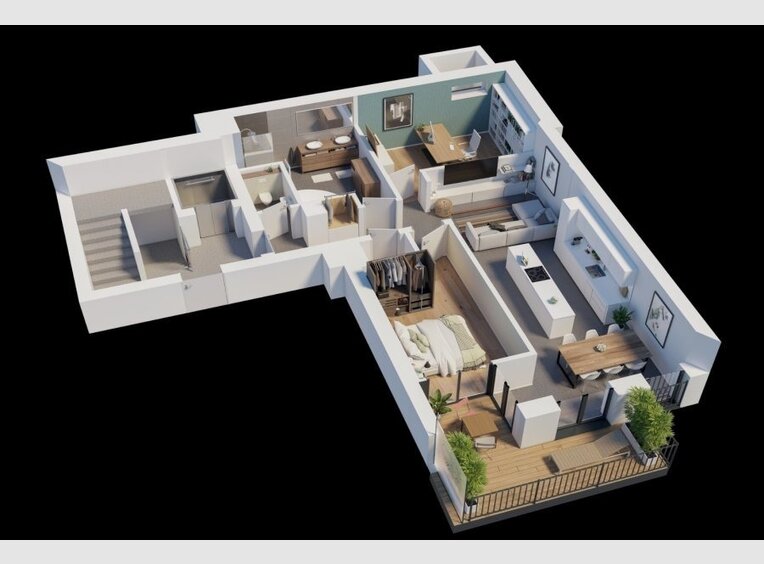 Apartment for sale 3 bedrooms in Luxembourg (LU) - Ref. 7118235