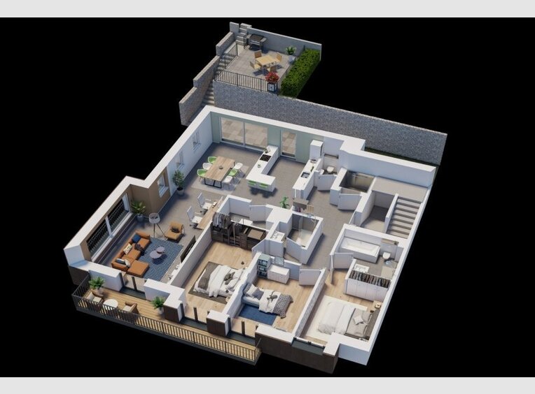 Apartment for sale 3 bedrooms in Luxembourg (LU) - Ref. 7118235
