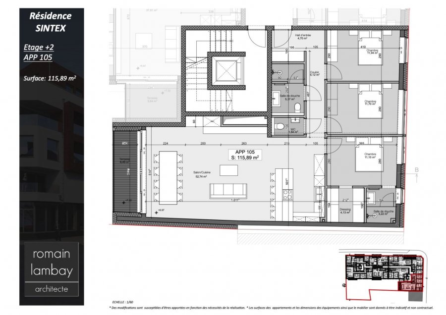 acheter appartement 3 chambres 115.89 m² luxembourg photo 3