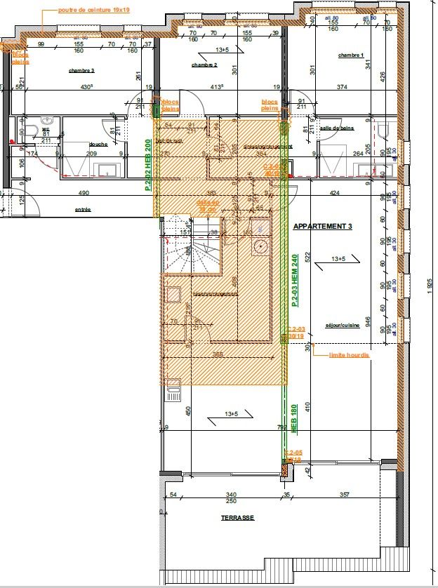 Duplex à louer 3 chambres à Doncols