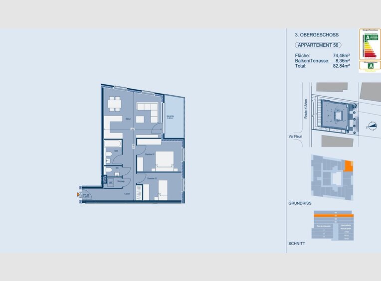 Apartment for sale 2 bedrooms in Luxembourg (LU) - Ref. 6810867