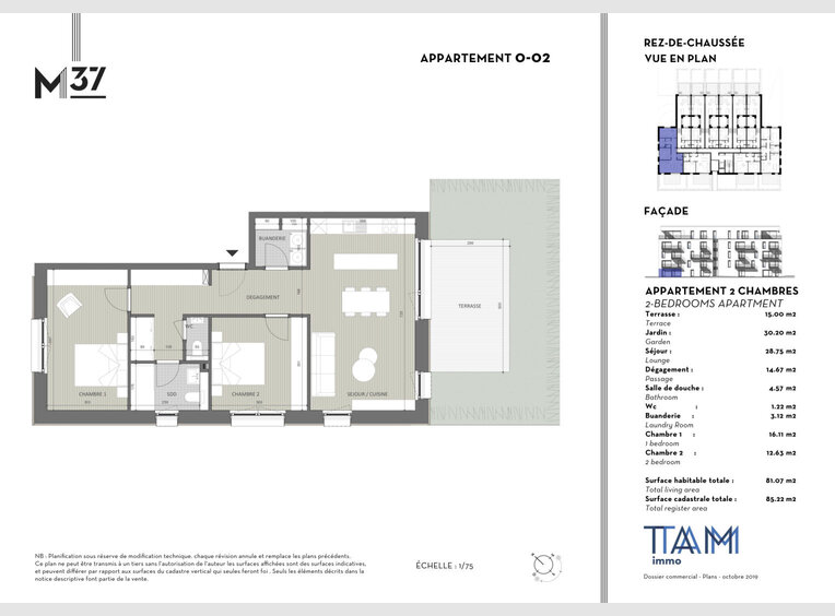 Apartment for sale 2 bedrooms in Luxembourg (LU) - Ref. 6993684