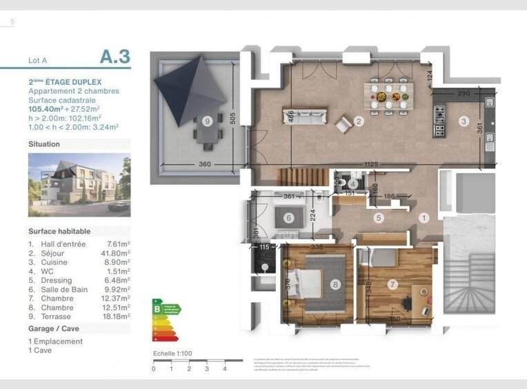 Appartement à vendre 2 Chambres à  - Réf. 7169844