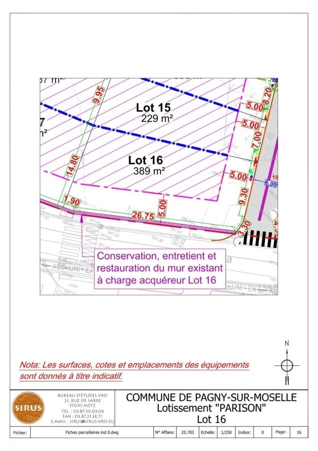 Terrain constructible à vendre à Pagny-sur-Moselle
