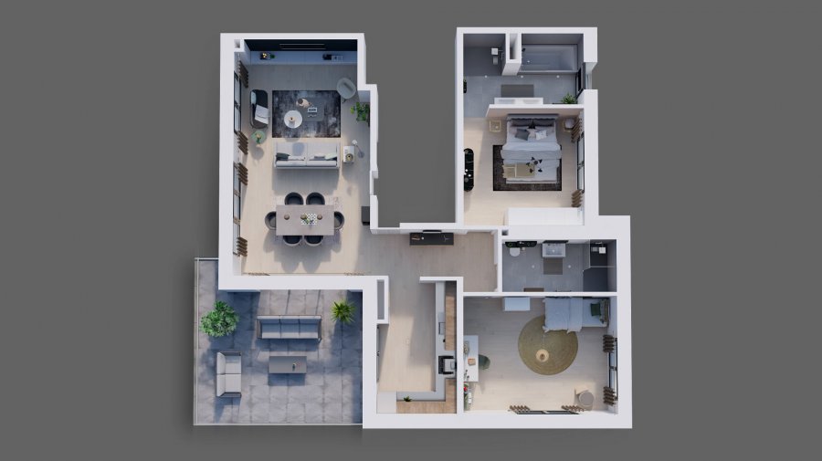 Appartement à vendre 2 chambres à Mondercange