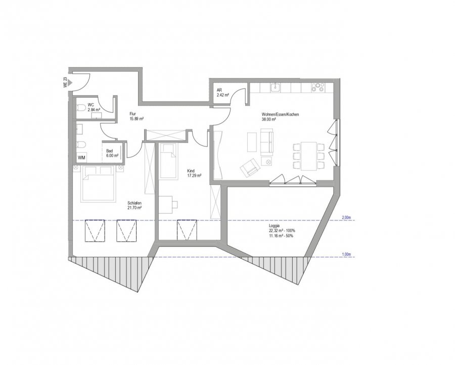 Wohnung zu verkaufen 2 Schlafzimmer in Mehring